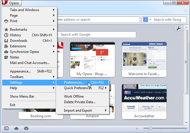 opera prefrences Manage Opera Web Browser And Remove Malware Infections