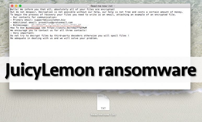 JuicyLemon-Ransomware-Removal