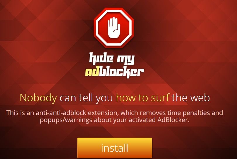 Supprimer Hide My AdBlocker annonces