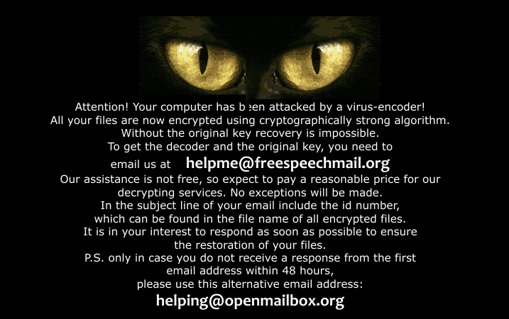Retirer Helpme@freespeechmail.org Ransomware