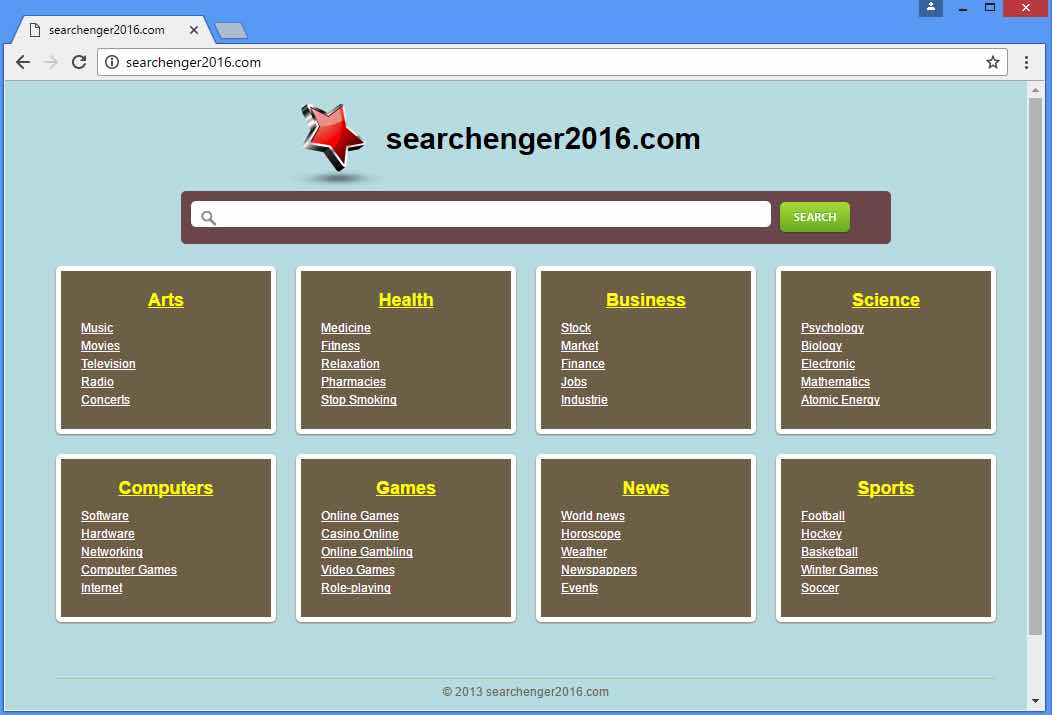 eliminare Searchenger2016.com