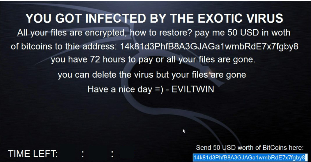 EXOTIC 3.0 Ransomware