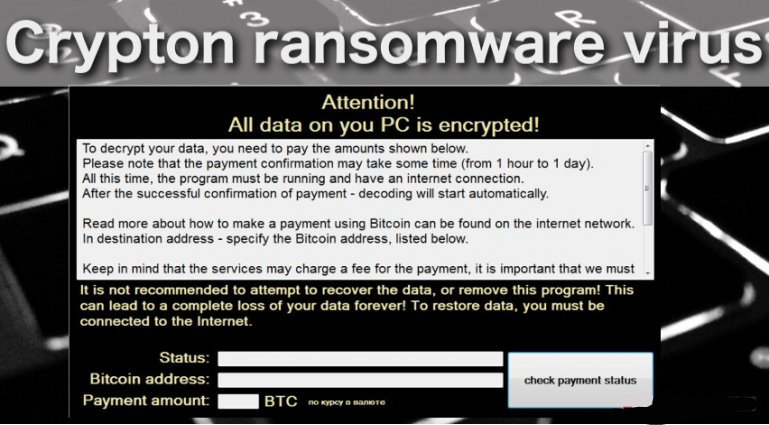 delete Crypton Ransomware