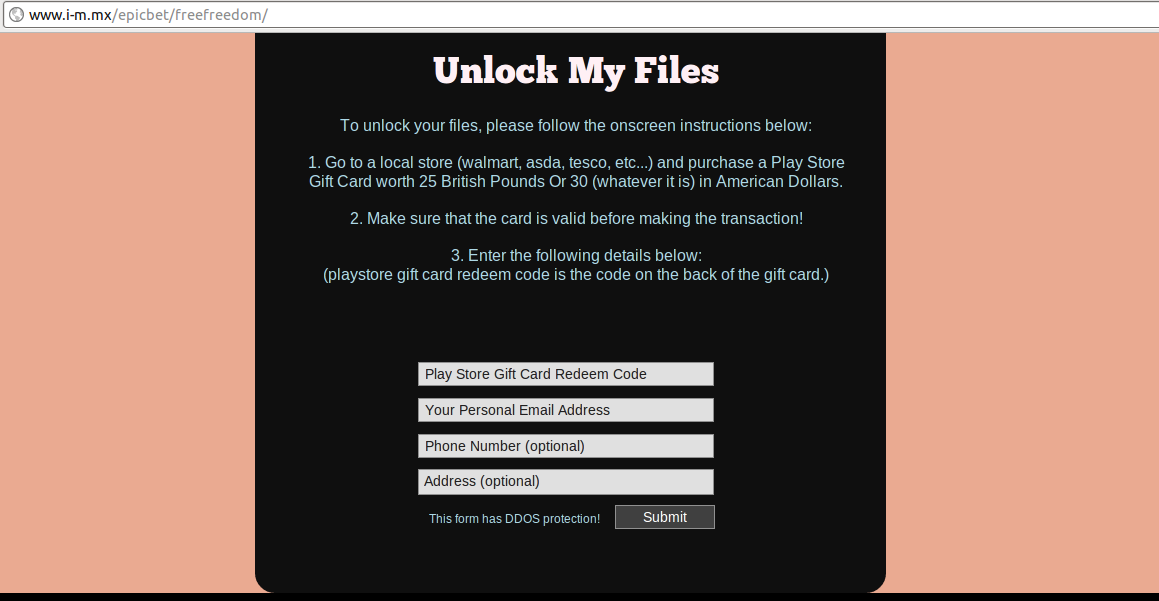 Free-Freedom Ransomware
