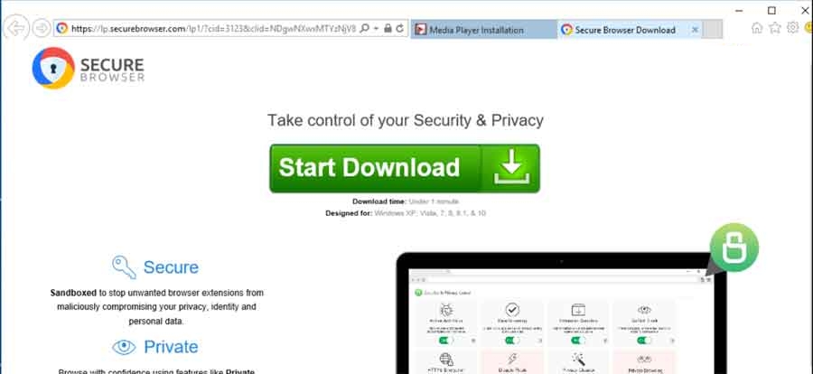 odinstalować lp.securebrowser.com pop-up