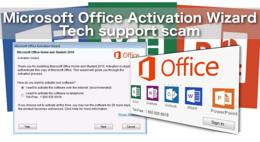 eliminare cosa è Microsoft Office Attivazione guidata Tech supporto Scam