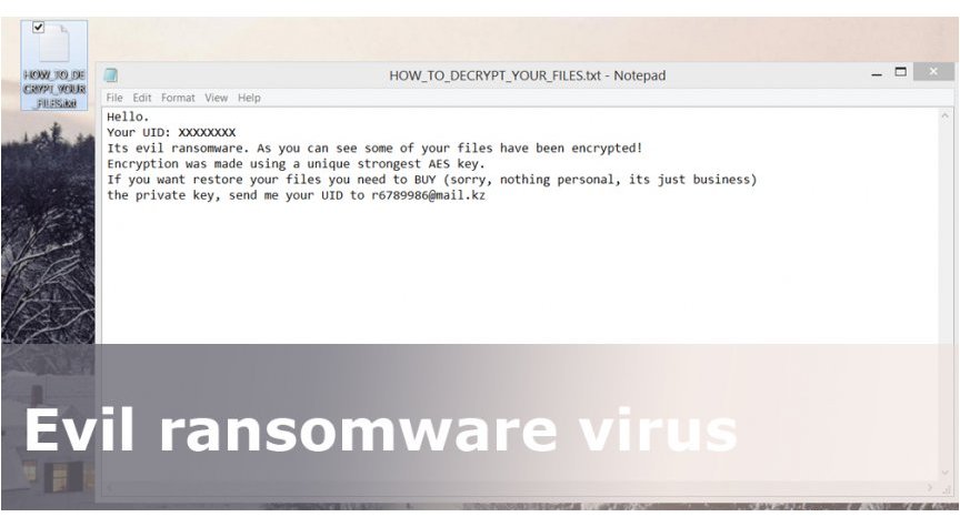 Get rid of Evil Ransomware