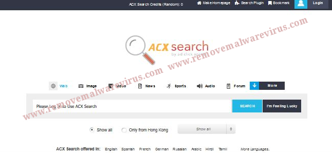 Delete Search.adclickxpress.is