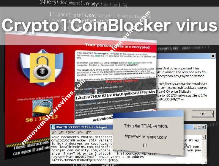 supprimer Crypto1CoinBlocker Ransomware