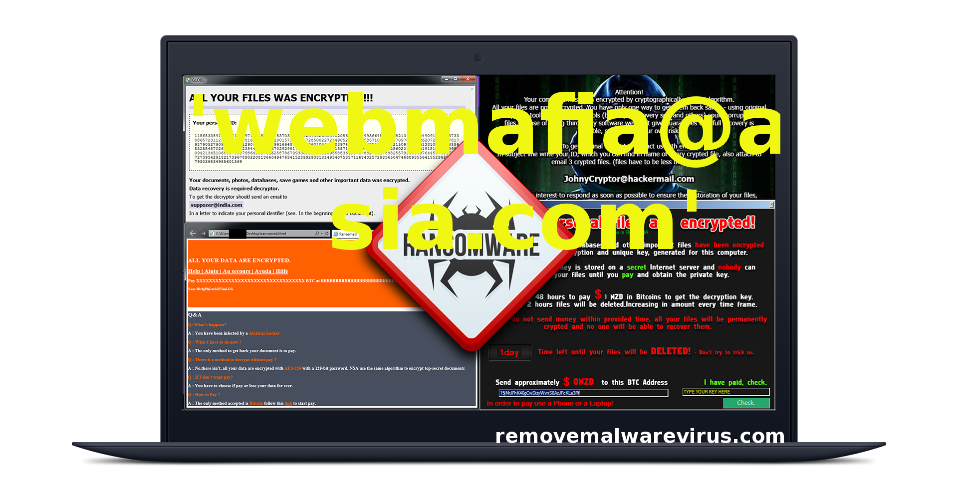 "Webmafia@asia.com" Ransomware