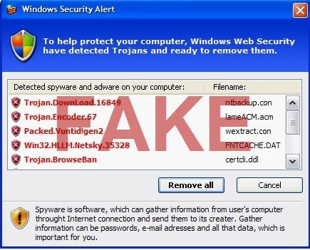 Alerta de segurança do Windows