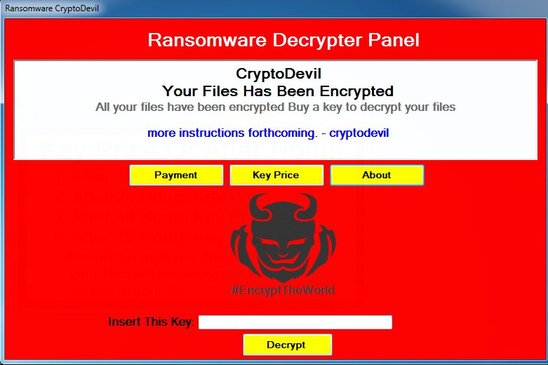 Delete CryptoDevil Ransomware