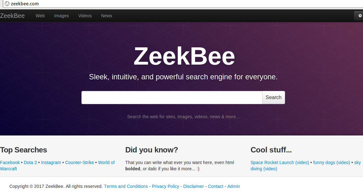 remoção ZeekBee.com
