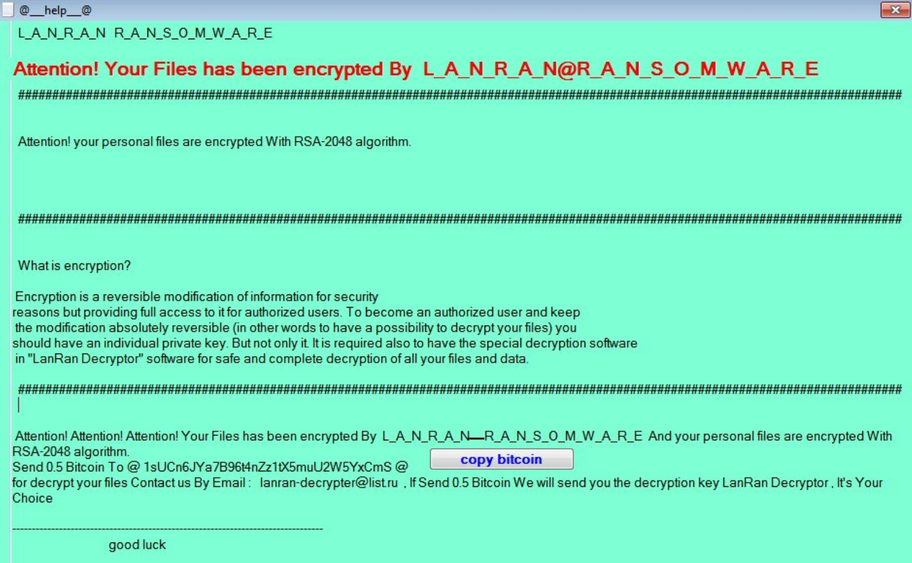 usuń LanRan ransomware
