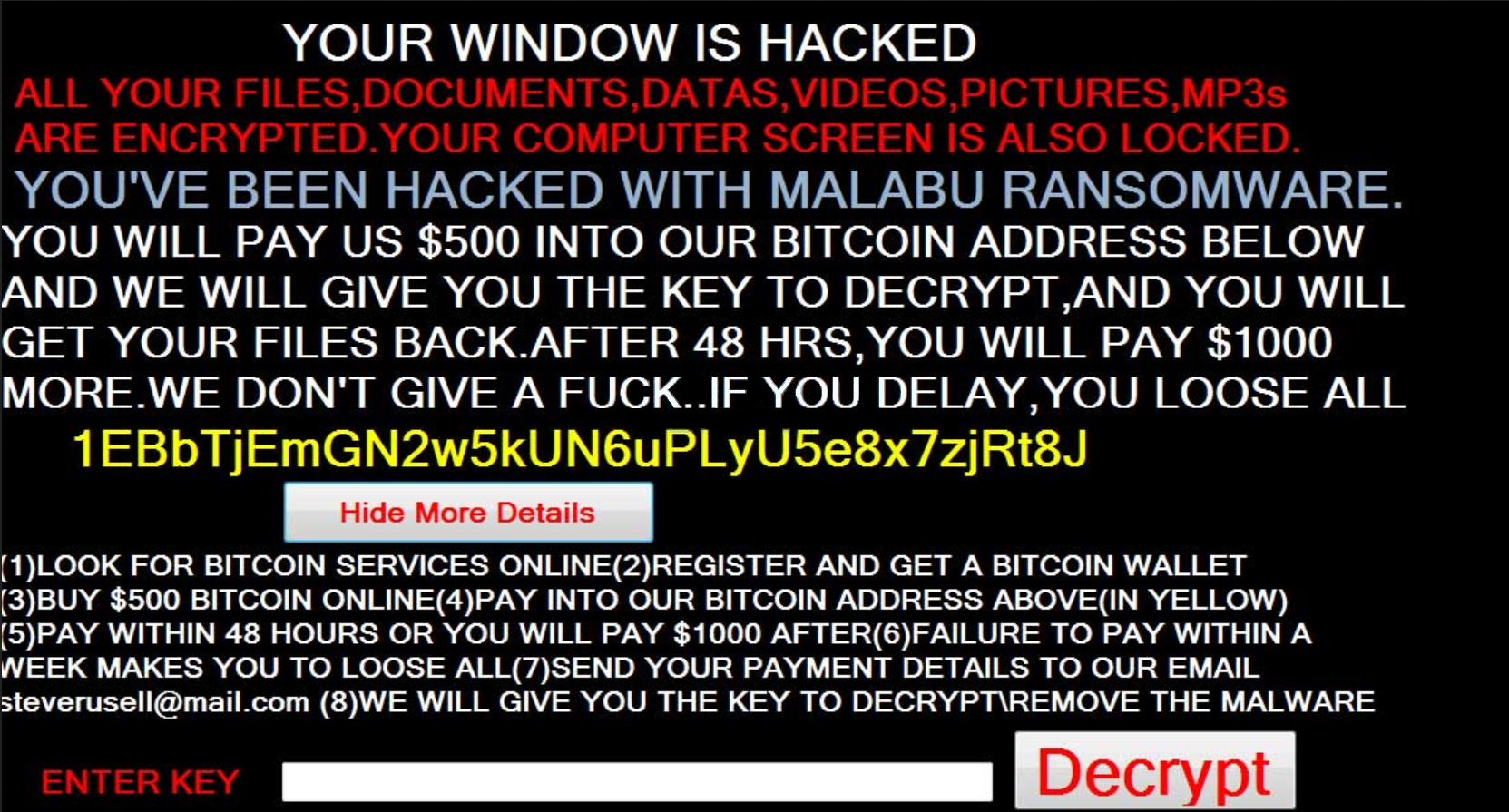 Supprimer Malabu Ransomware