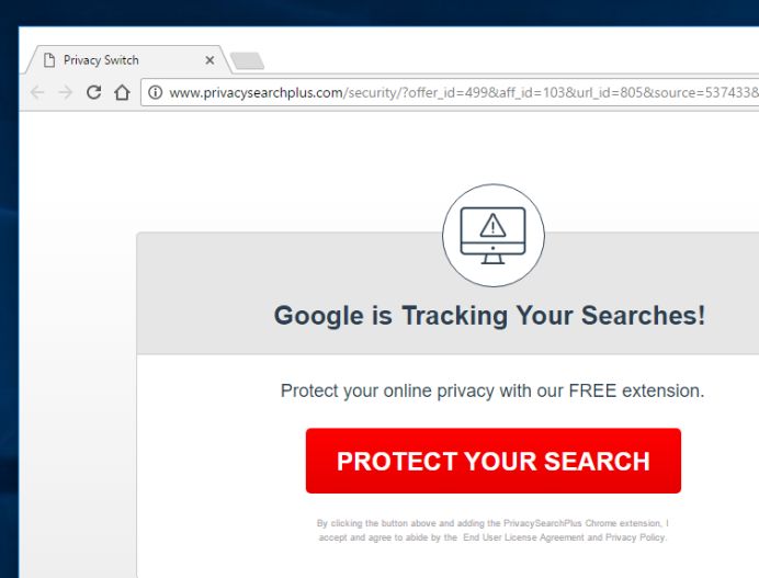 Privacysearchplus.com pop-up