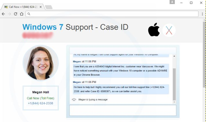 Supporto di Windows 7 - ID caso
