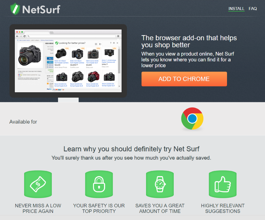 rimuovere NetSurf annunci