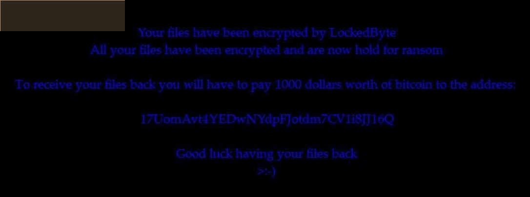 Rimuovere LockedByte Ransomware