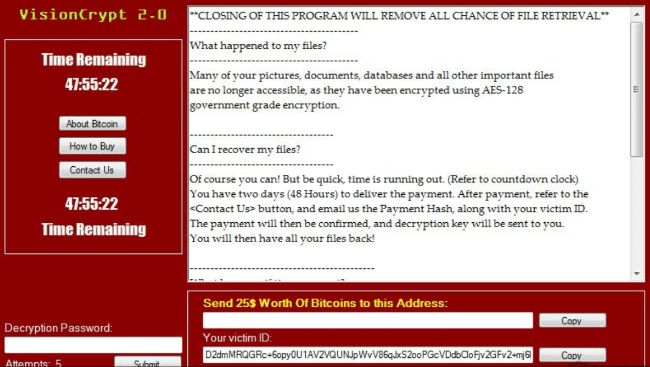remove VisionCrypt Ransomware 