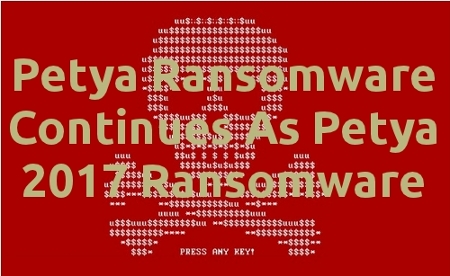 Supprimez Petya 2017 Ransomware