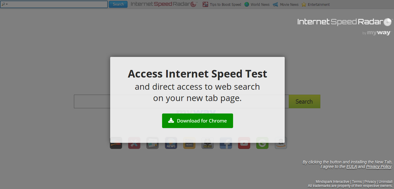 InternetSpeedRadar Toolbar