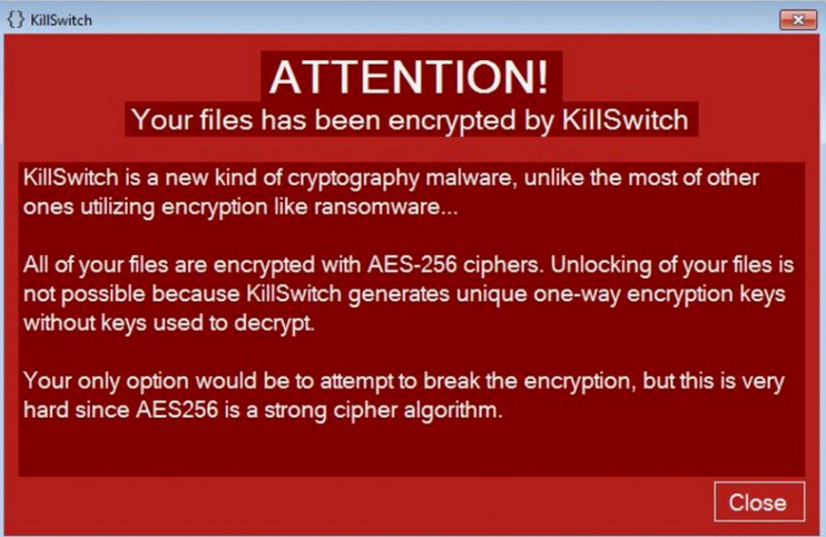Supprimer KillSwitch Ransomware