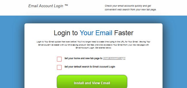 Rimuovere la barra degli strumenti di accesso account di posta elettronica