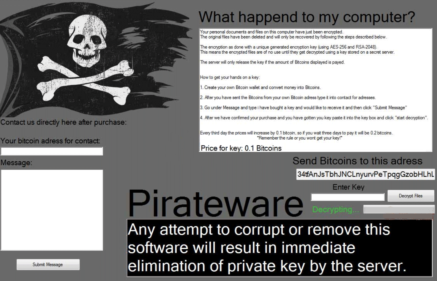 Pirateware Ransomware