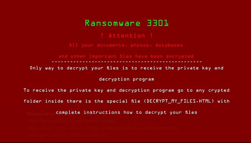 Remove-3301 Ransomware