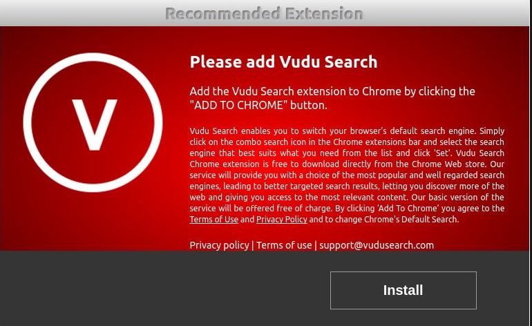 Delete Vudu Search