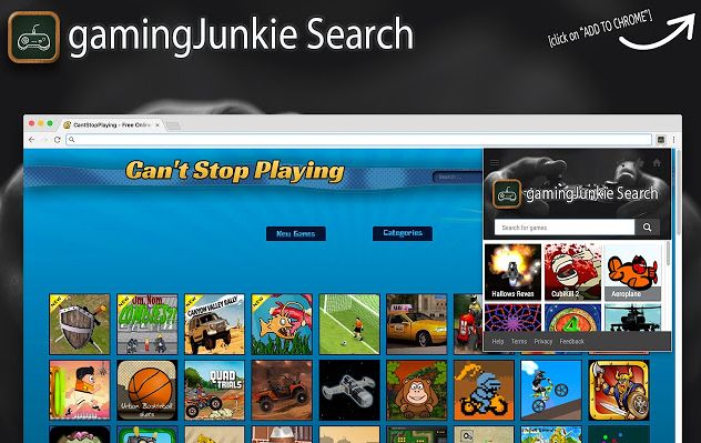 remove GamingJunkie Search