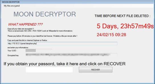 Remove-MoonCryptor Ransomware