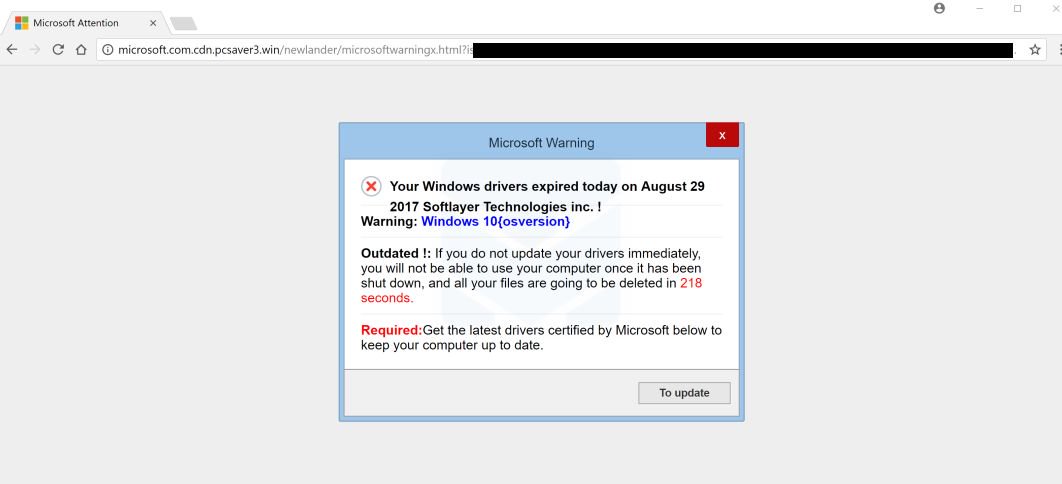 remove Your Windows drivers expired today pop-ups