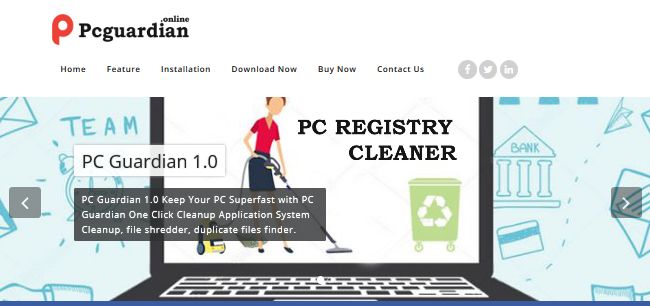 uninstall PC Guardian Registry Cleaner
