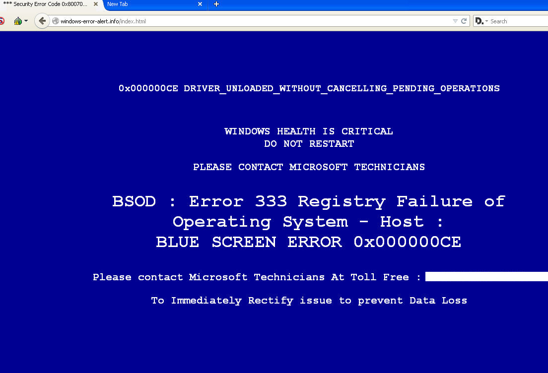 rimuovere l'errore di Microsoft # Dw6vb36