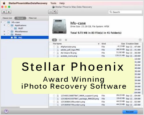 stellar phoenix iphoto reco iPhoto Library Recovery Software - Top 5 Software Tested & Reviewed
