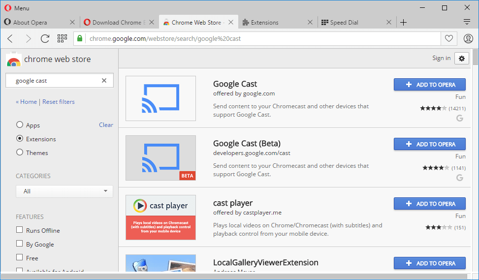 rimuovere ChromeWebStore Chrome Extension