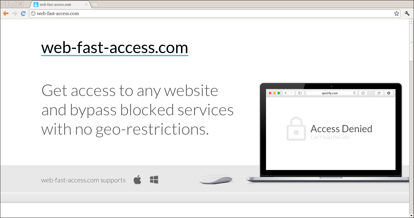Eliminar Web-fast-access.com