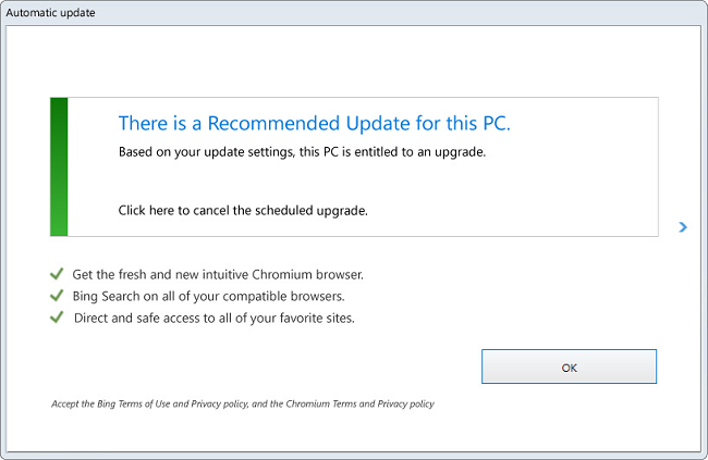 remove Updates Recommended Pop-ups