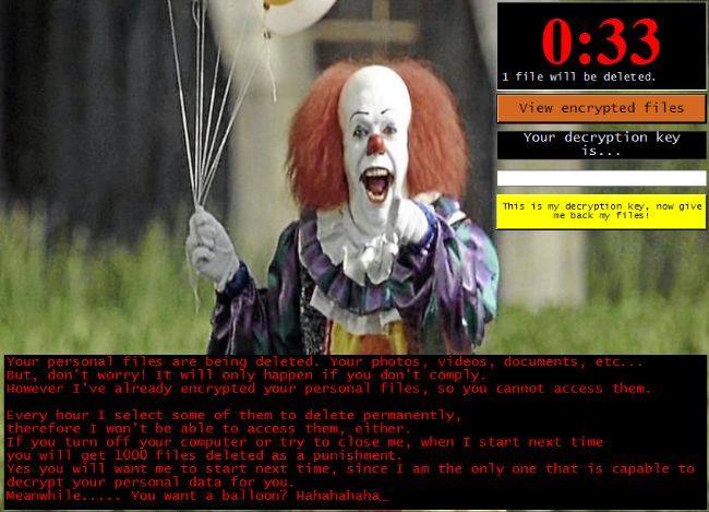 Usuń Pennywise Ransomware