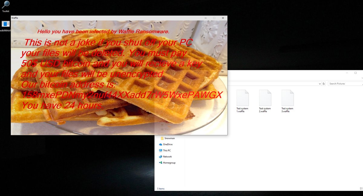 rimuovere Waffle Ransomware