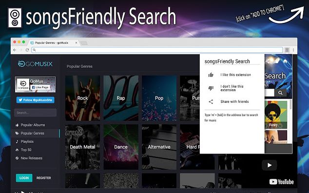 remove songsFriendly Search