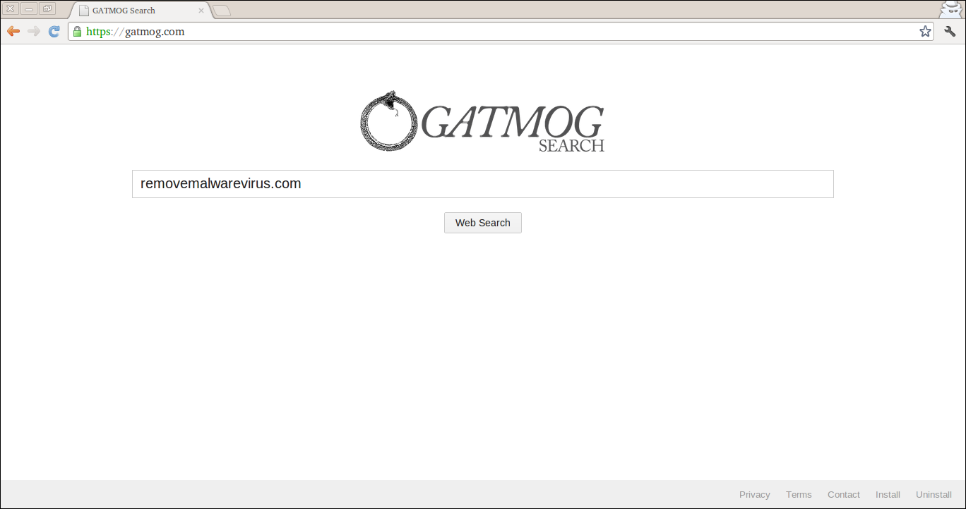 Supprimer l'extension de recherche Gatmog