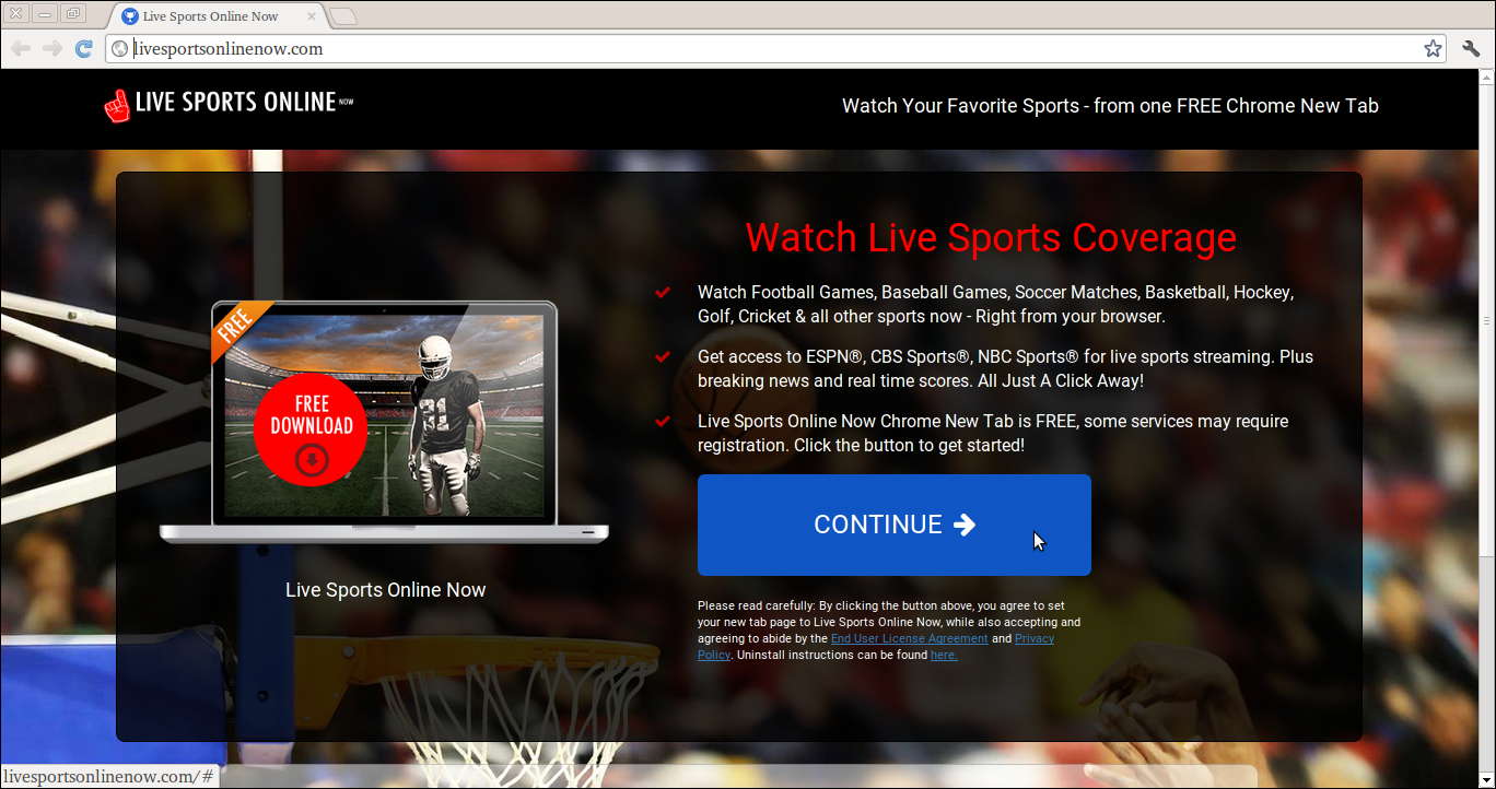Löschen Sie Live-Sport jetzt online