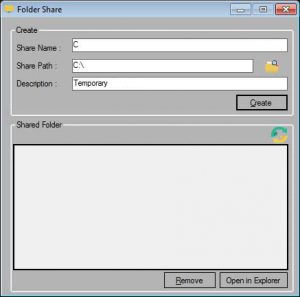 remove FolderShare