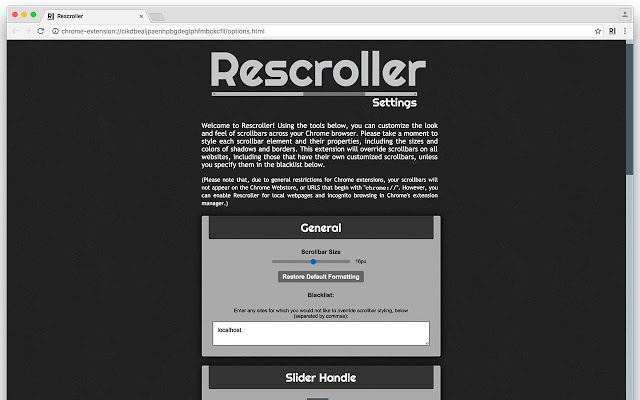 rimuovere l'estensione Chrome di Rescroller