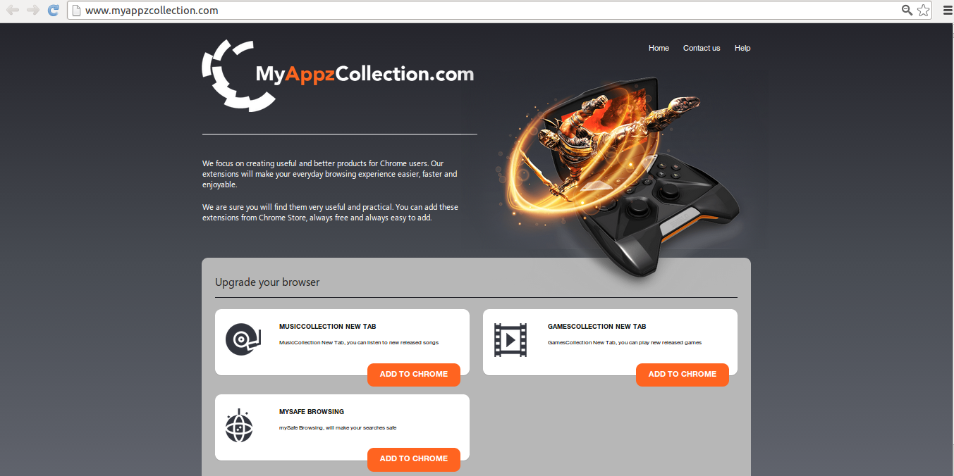 remove myappzcollection.com