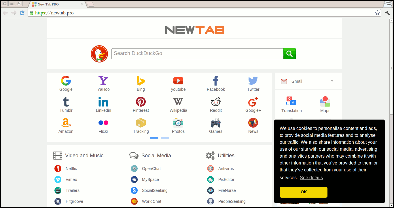 Delete NewTab.Pro
