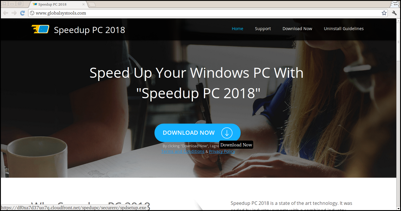 Löschen Sie SpeedUp PC 2018